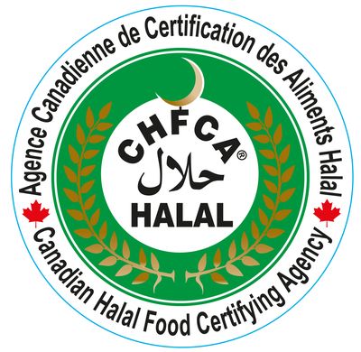 CHFCA (Canadian Halal Food Certifying Agency) halal certification seal